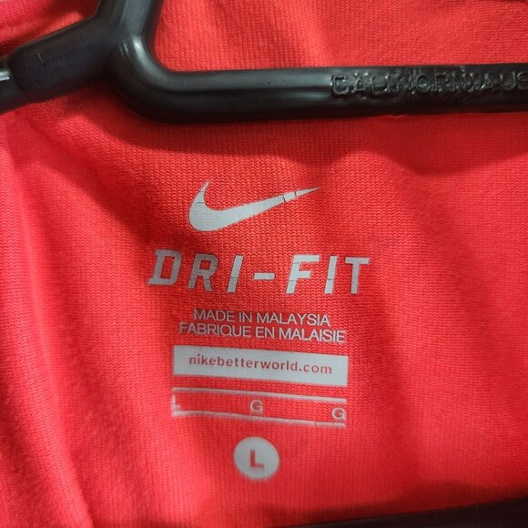 Womens Red Nike Element Dri-Fit Athletic Shirt Long Sleeve 1/2 Zip Long Sleeve L - Picture 9 of 14